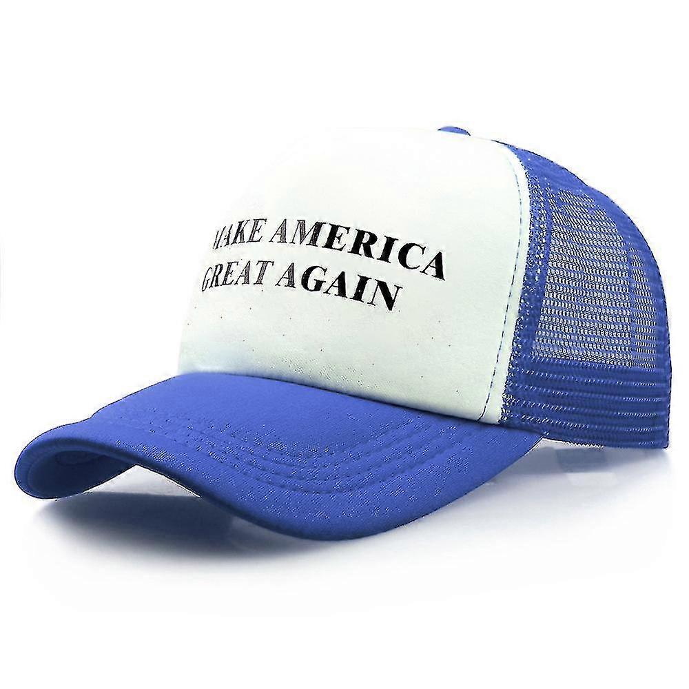 Mesh Summer Make America Great Again Print Trucker Caps Donald Trump Men Women High Quality Flat Bill Snapback Hats Breathable