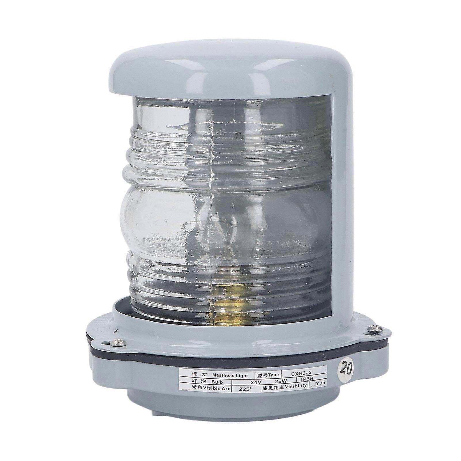 Navigation Light White Waterproof Marine Boat Stern Lamp 225 Degree Signal Mast Light for 12m Boat 24V