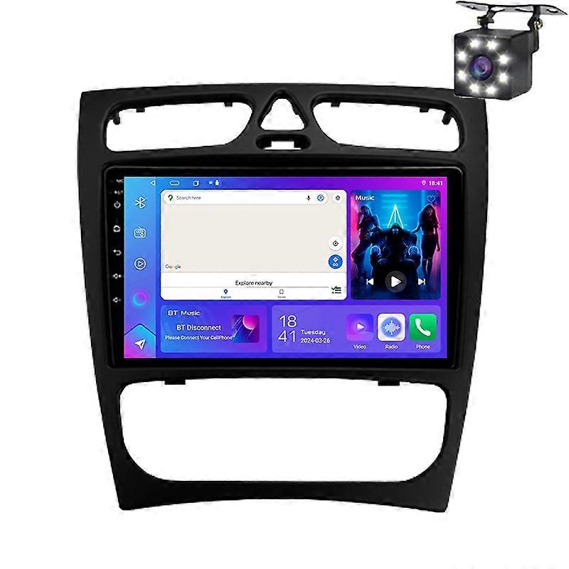 Car Radio Multimedia For Mercedes Benz C Class S203 CL203 2000-2004 Player Carplay Navigation Auto