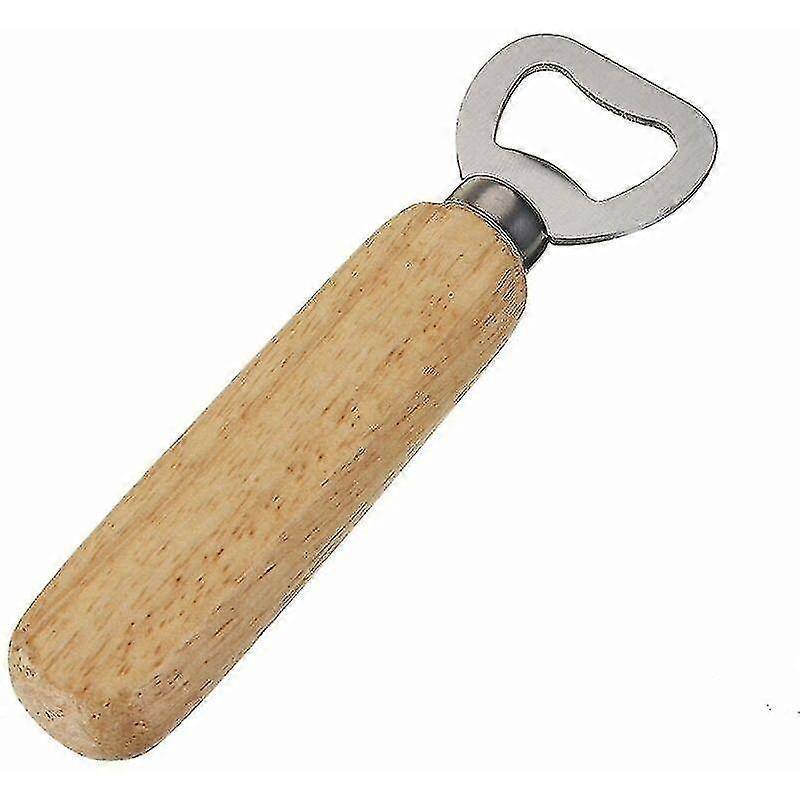 Creative Chrome Crown Bottle Opener Beer Wine Tool With Wooden Handlerc p