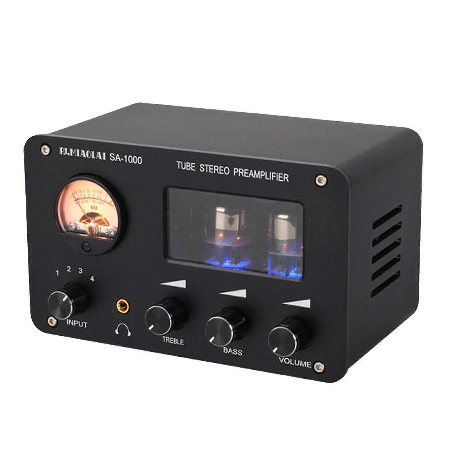 HiFi فراغ Preamp أنبوب ستيريو 4-طريقة الصوت الجلاد مربع سطح المكتب سماعة أمبير