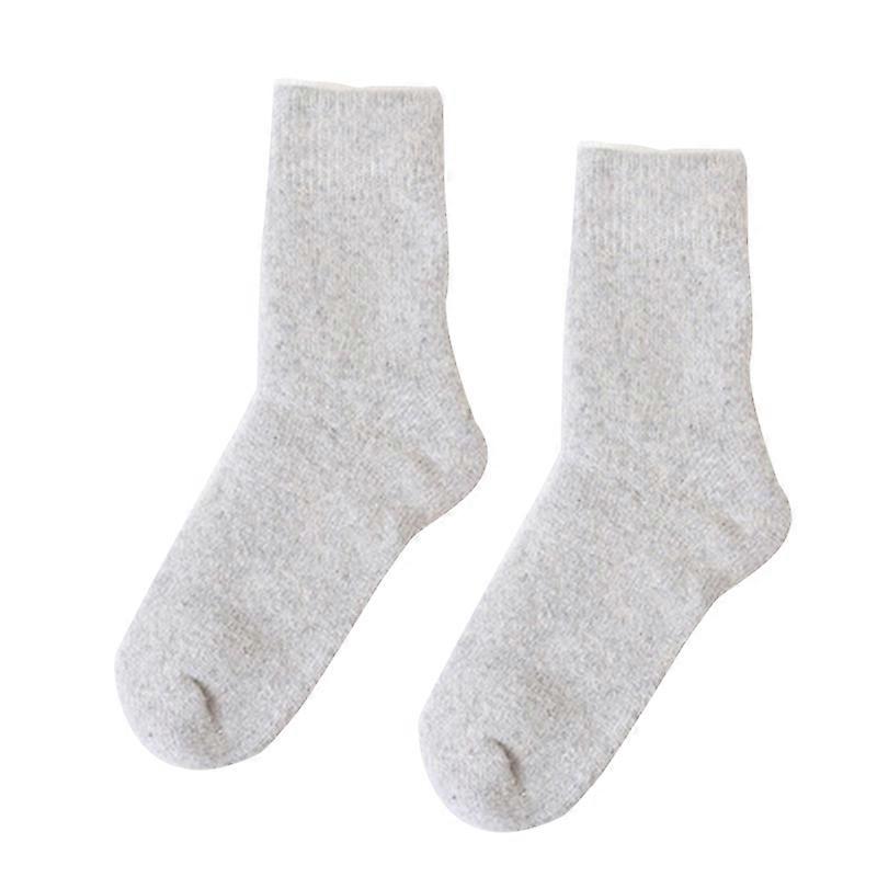 Winter Wool Warm Socks Super Soft Thick Solid Color Casual Socks For Men Women
