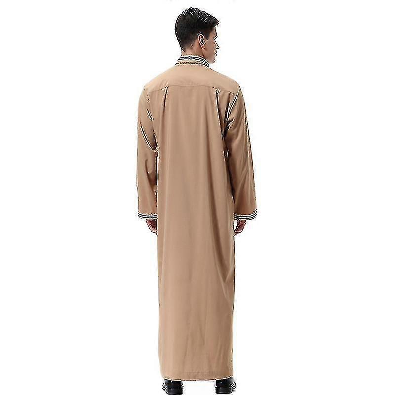 مسلم رجالي إسلامي سعودي رداء طويل ثوب قفطان ملابس رجالي - Aoba