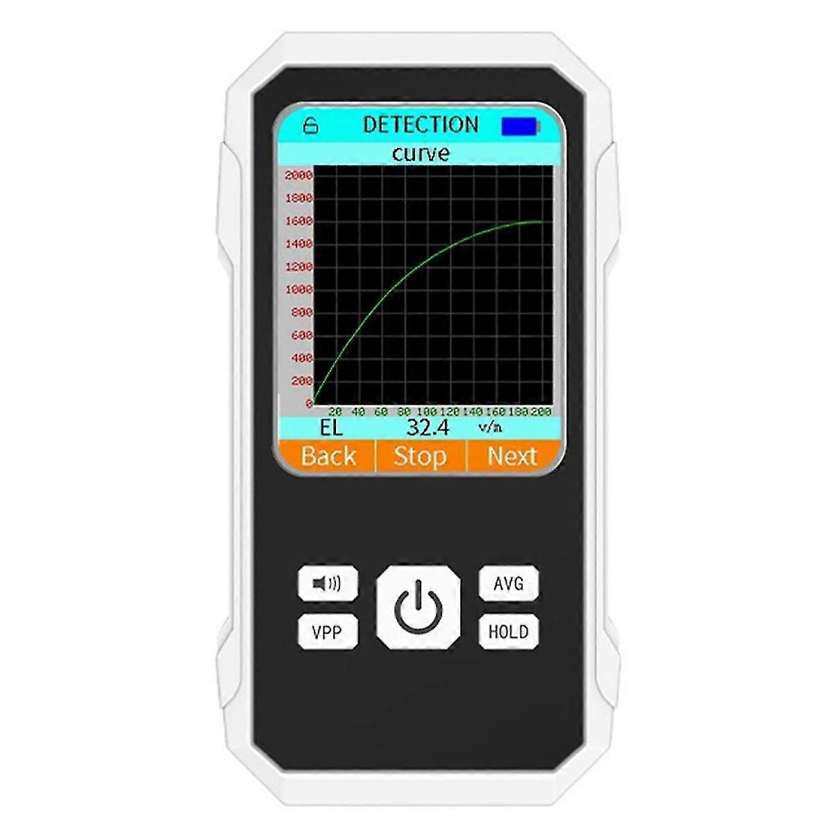 Digital Electromagnetic Radiation Detector Electric Field Magnetic-field Intensity Tester Emf Meter -er2 White