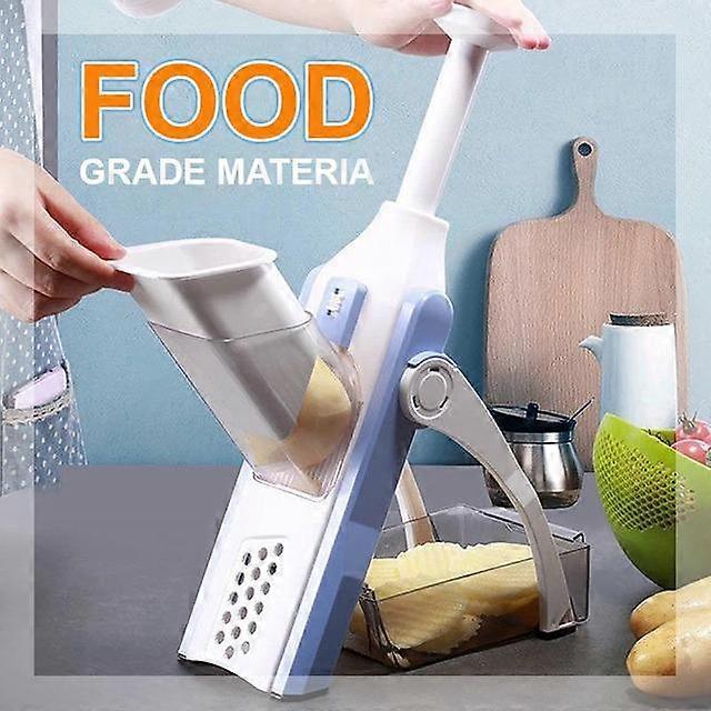 JWL-Multifunktionaler manueller Gemüseschneider Klappbarer Reibeschneider Schneideschneider geschnittenes Obst Pommes Frites