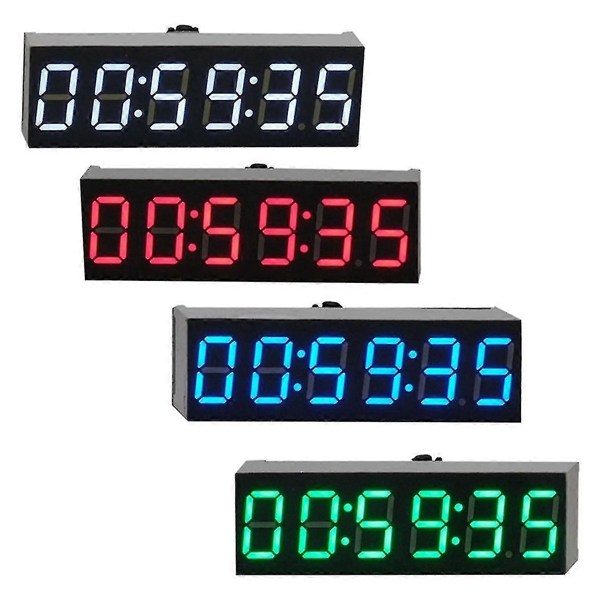0.36 Inch 6-Bit Clock LED Digital Electronic Clock W Second Display Module Power Off Memory Brightness Adjustment -B
