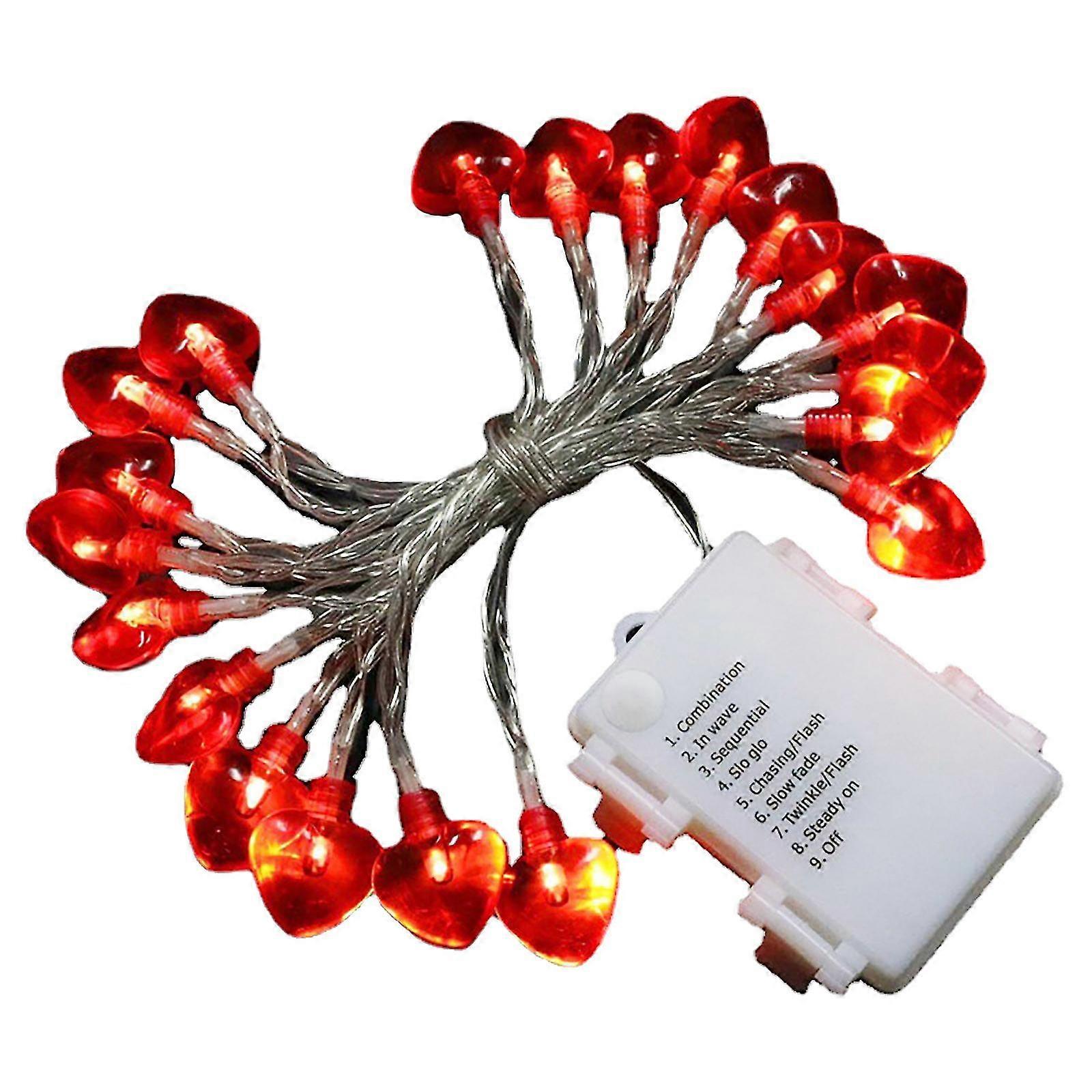 Red Love Heart Lantern Valentine's Day Light String Small Lantern Love Lights