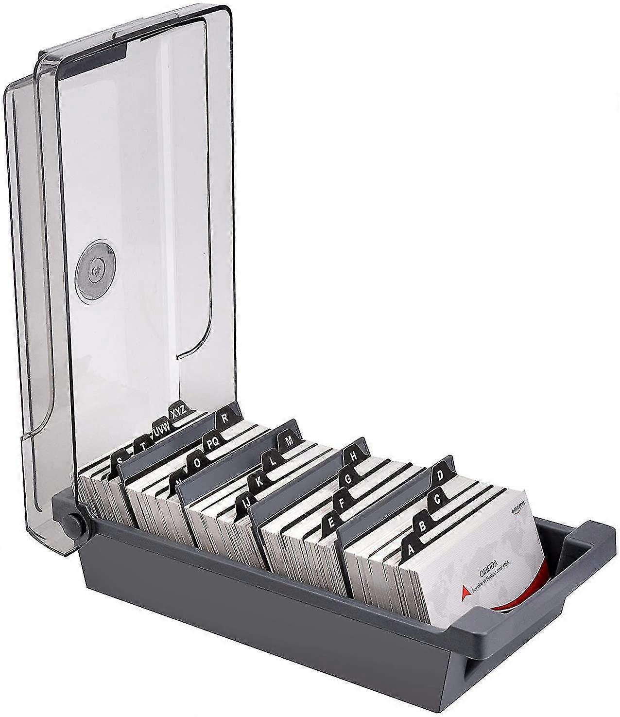 Can Hold 500 Cards, Business Card Case, Business Card Storage Box, Record Box