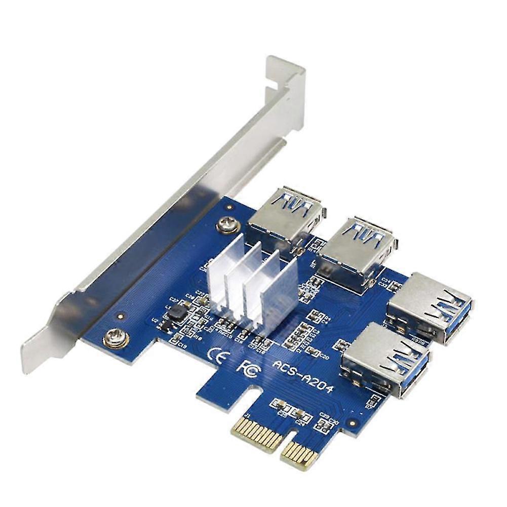 4-port Pci-e To Usb 3.0 Express Card Connector With Sata Power Connector Splitter Cable Pcie Extende