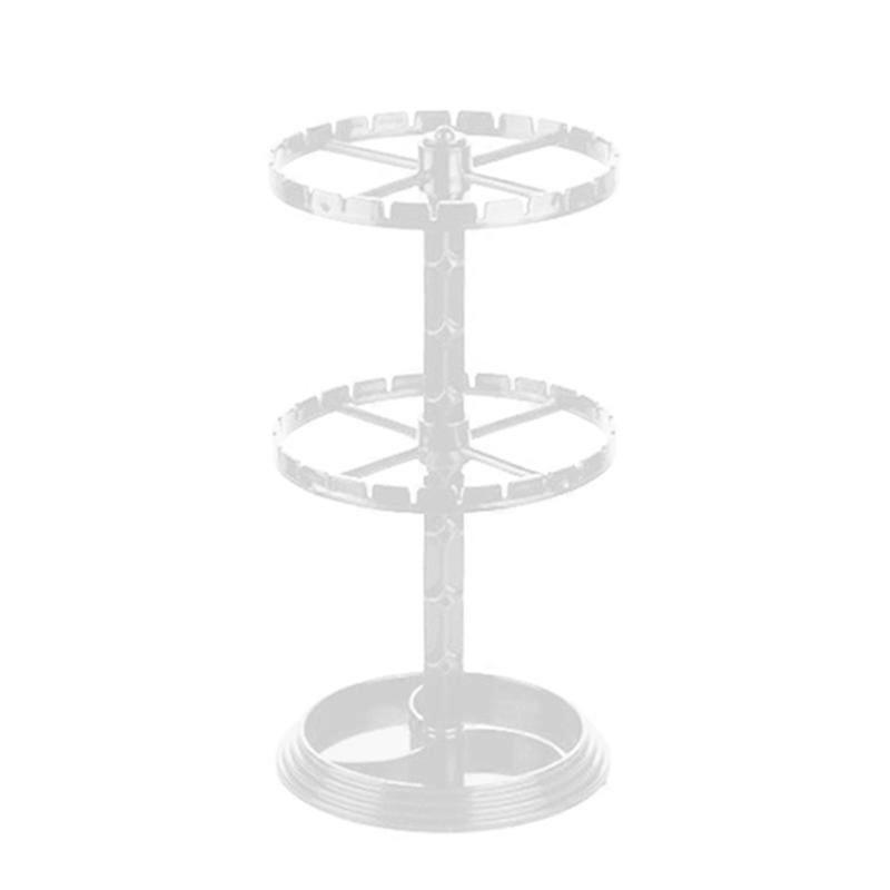 Rotatable Jewelry Display Rack Transparent PS Collection Organizer Earring Hanger for Dorm