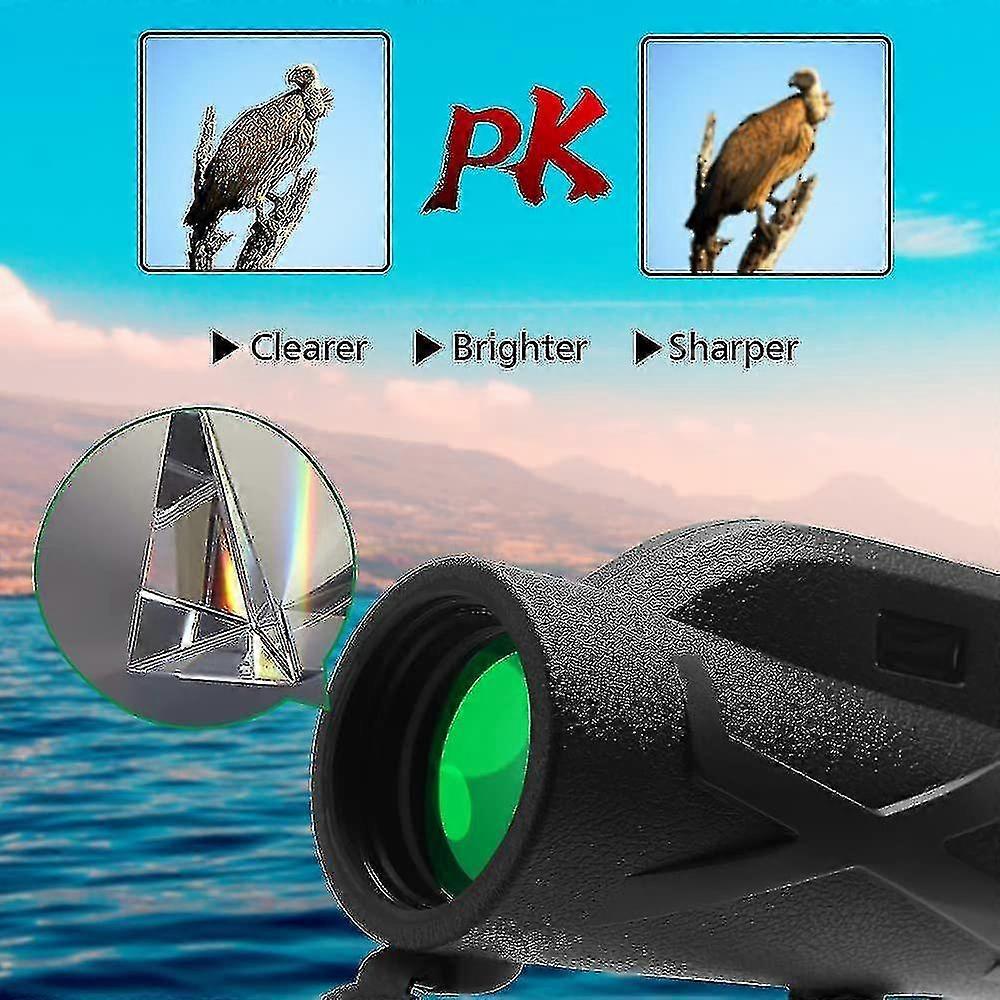 Fgao Monocular Telescope,80x100 High Power Monocular With Smartphone Holder