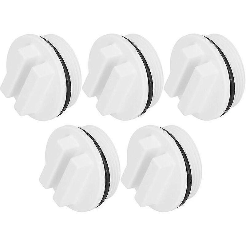 5 Pieces Pool Plug 1.5 Inch Thread Pool Return Line Winter Filter Drain Plug With O-ring-sy