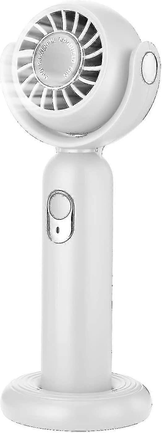 Mini Portable Fan, Handheld Fan Strong Winds 3 Speeds, Desk Fan With Base Small Usb Rechargeable Fan