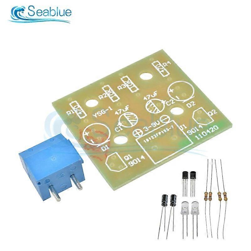 DIY Kit 5MM LED Simple Flash Light Circuit Simple flashing Leds Circuit Board Kits Electronic Production Suite Parts