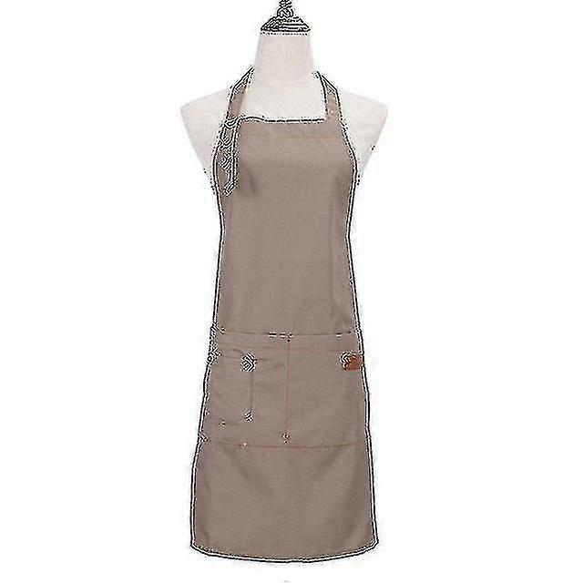 Unisex Work Apron Canvas Apron Bib Adjustable Kitchen Apron