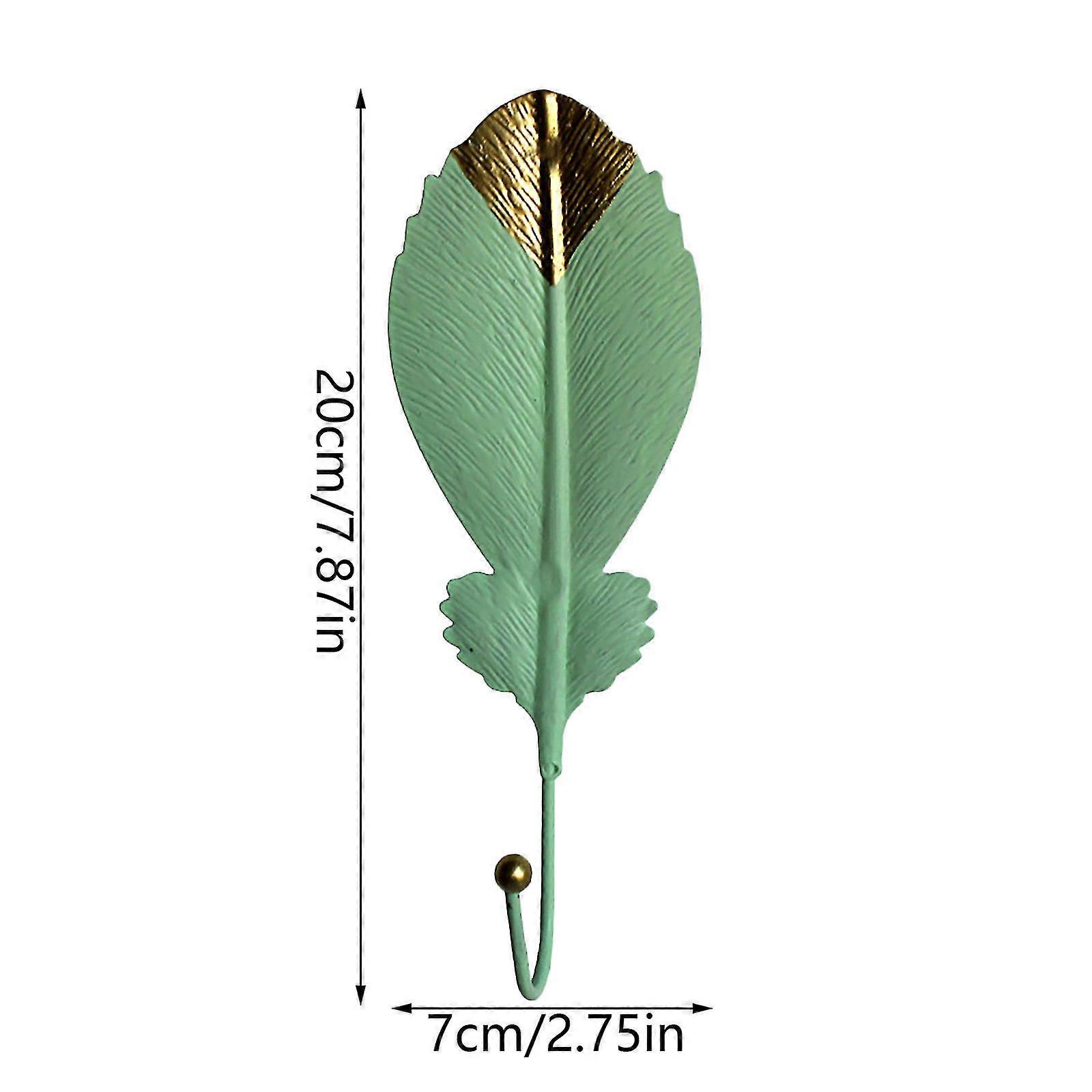 クリエイティブミニフックハンギングリストコートフックウォールフックホーム装飾葉