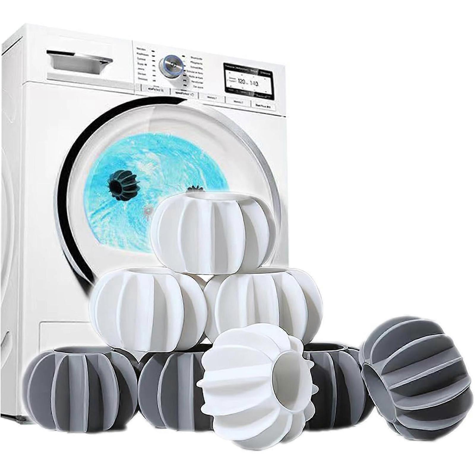 8pcs Dryer Balls Stain Removal and Anti-Tangle Drum Washing Machine Special 6x6x3.5cm