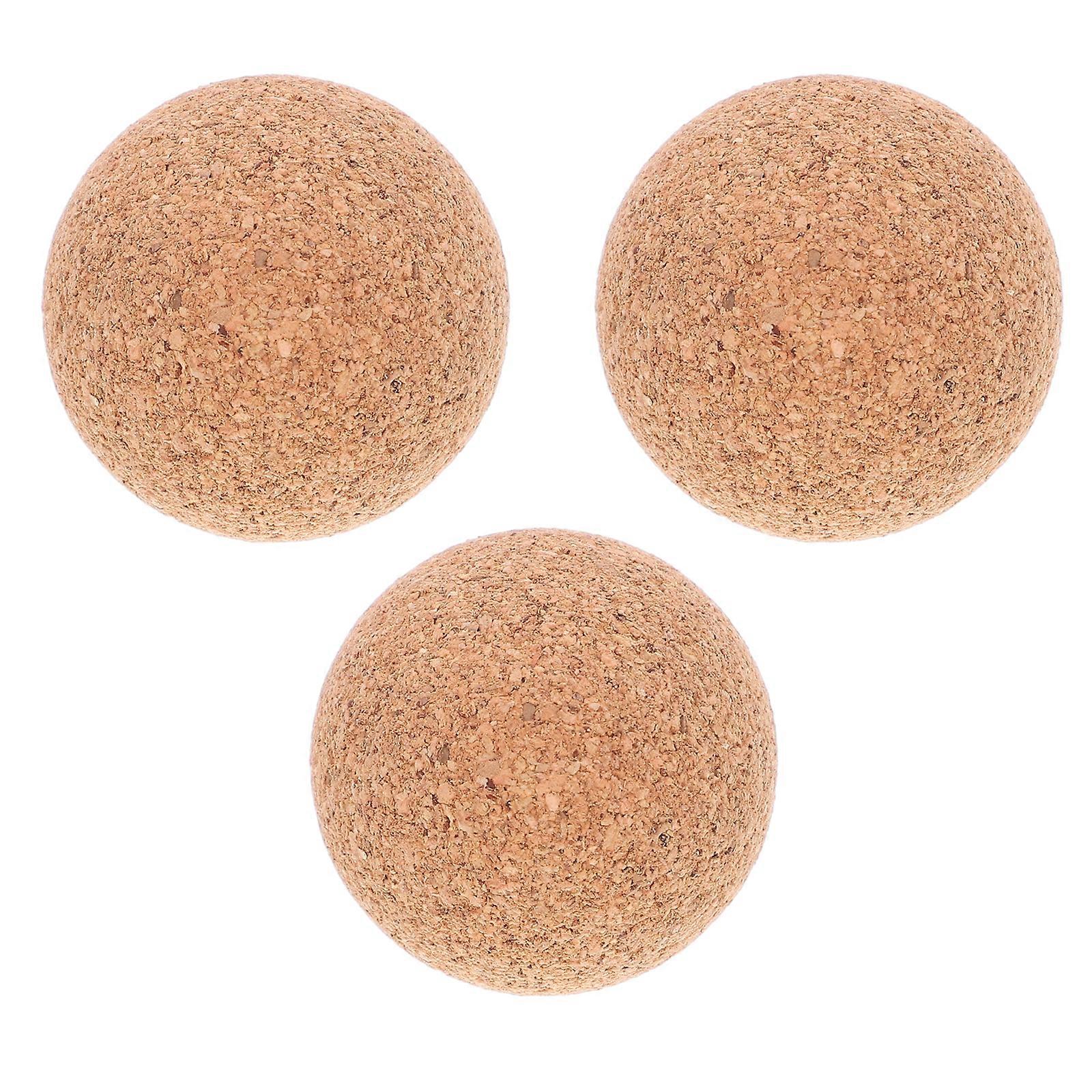 3 قطع كرات الفلين كرة القدم الجدول Foosball المحمولة كرات الخشب مقاومة للاهتراء الخشب Foosball الجدول الكرة