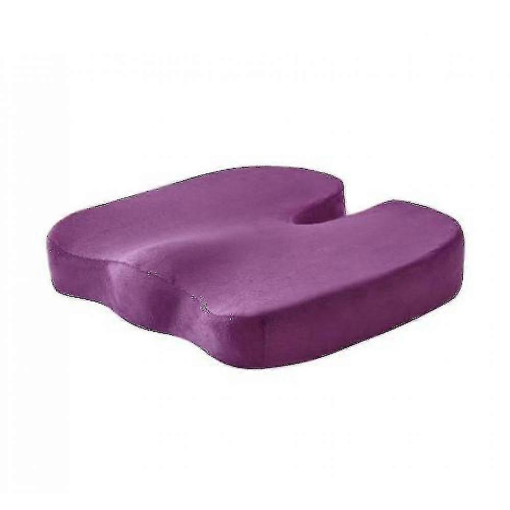 Super Soft Velvet Cushion Memory Foam Cushion(purple)
