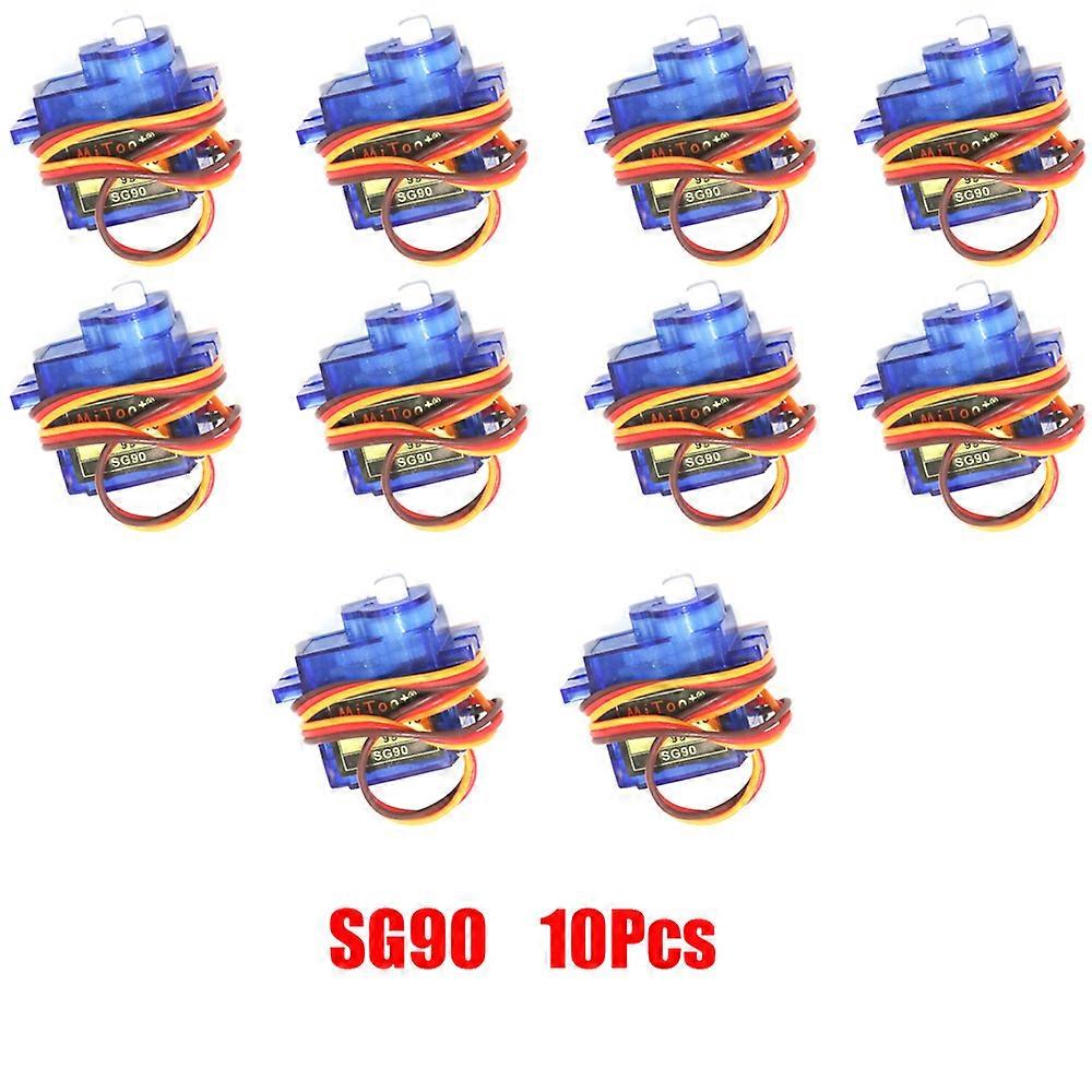 10pcs MG90S Metal Gear Digital 9g Servo SG90 For Rc Helicopter Plane Boat Car MG90 9G Trex 450 RC Robot Helicopter