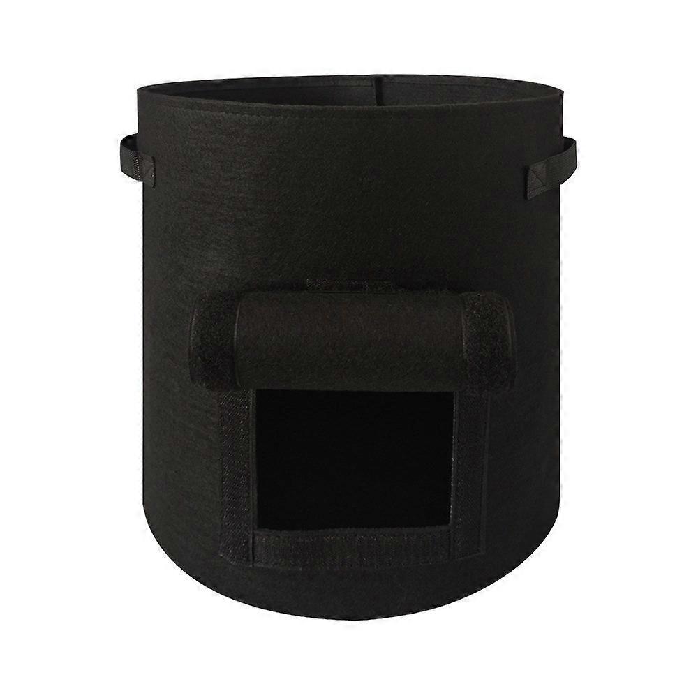 4/7/10 Gallon Plant Growing Kits Potato Bag Felt Fabric Pot with Reinforced Handles and Access Flap Tomato Vegetable Plant Bag