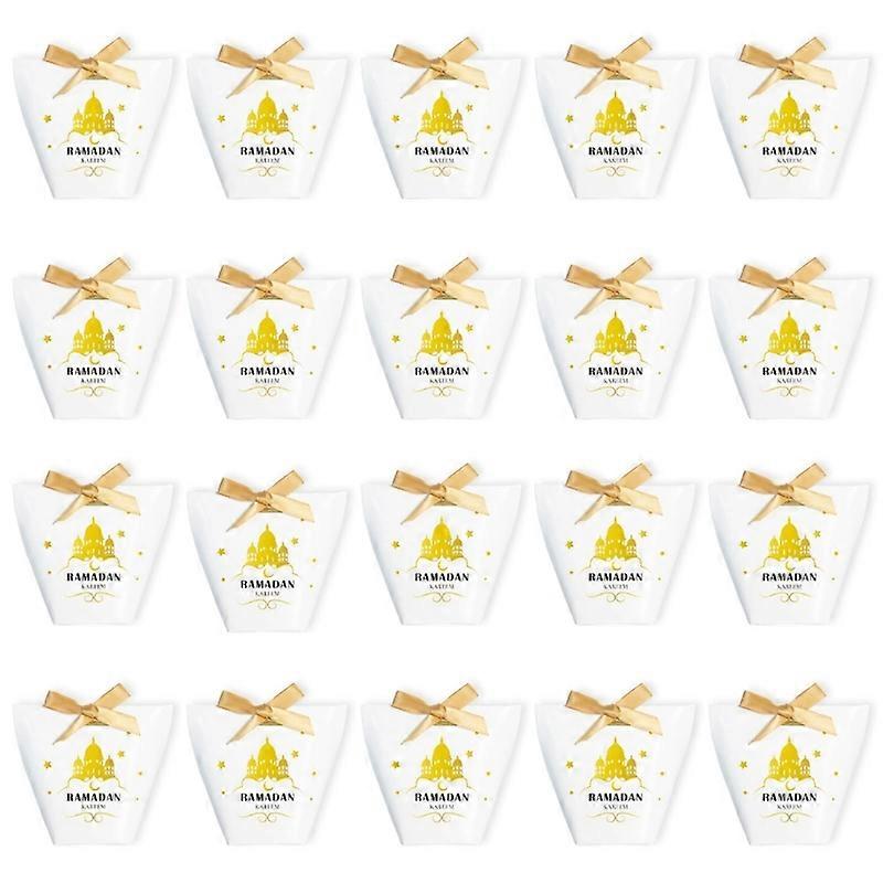 20 Pieces Eid Mubarak-Gift Packaging Box Cute Muslim-Ramadan-Kareem Candy Boxes