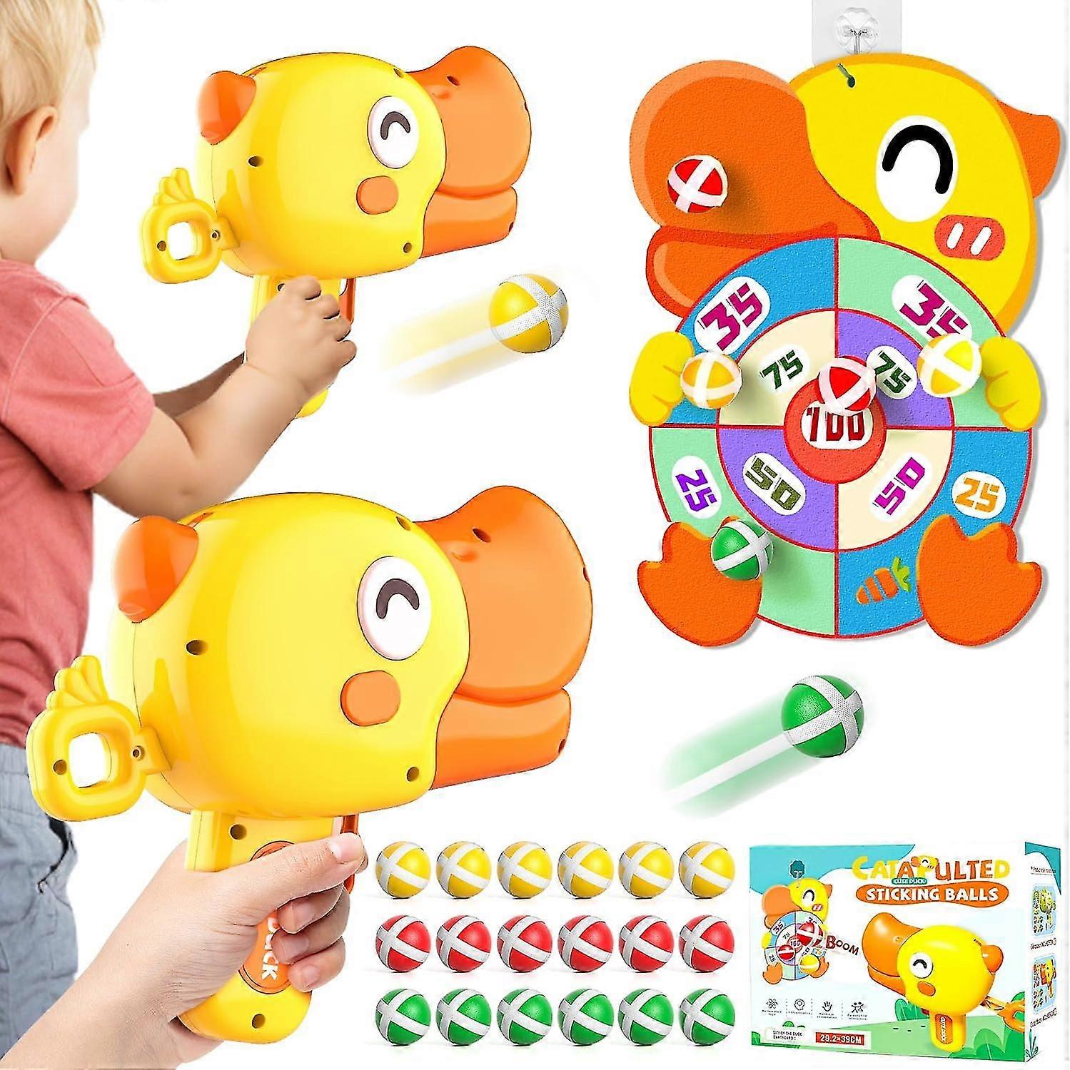 Outdoor Shooting Toys, Dinosaur Dart Board with Sticky Balls for Kids Ages 3-8 Year Old, Dinosaur Outdoor Games Dart Board Toys for Kids
