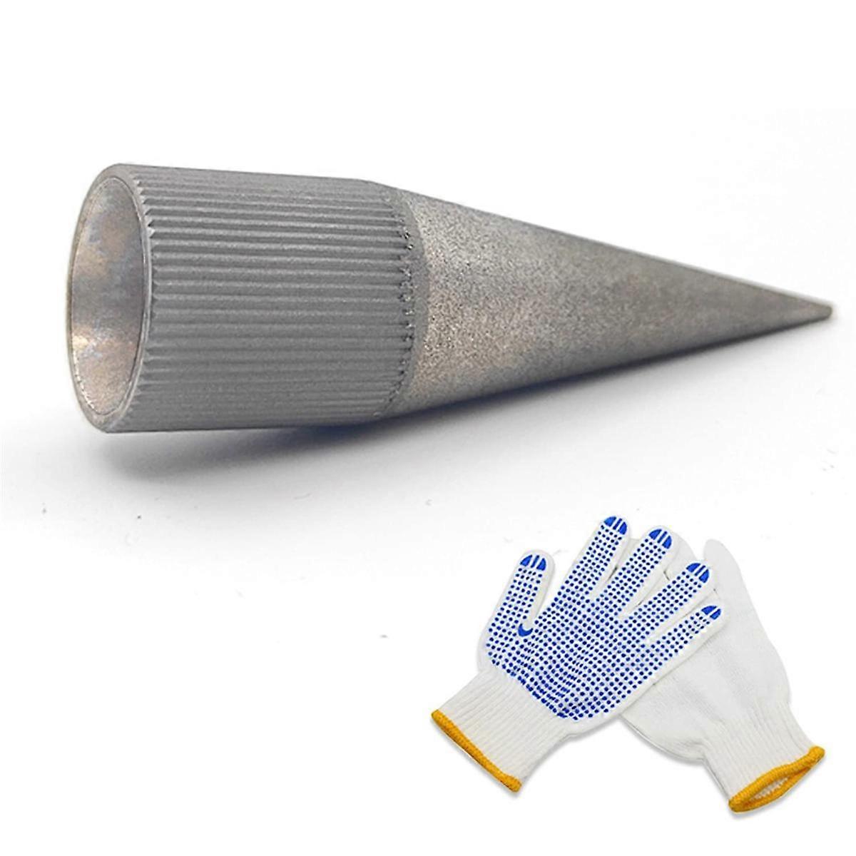 Leather Hole Punch Sharpener Emery Round Hole Punch Grinder Hollow Hole Punches Polishing Tool, 3-16MM