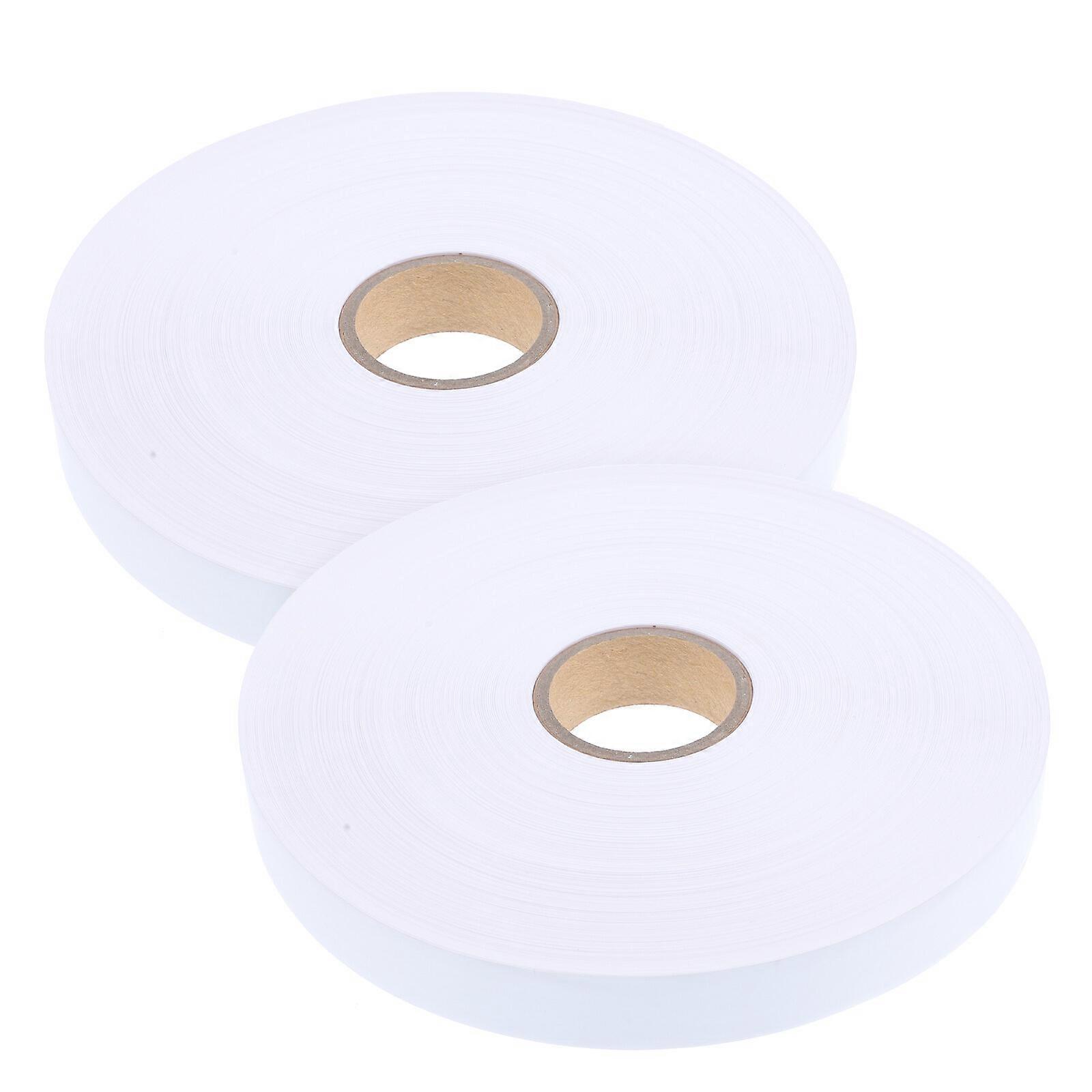 1 Roll Blank White Nylon Washing Label Fabrics Package DIY Printing Tape
