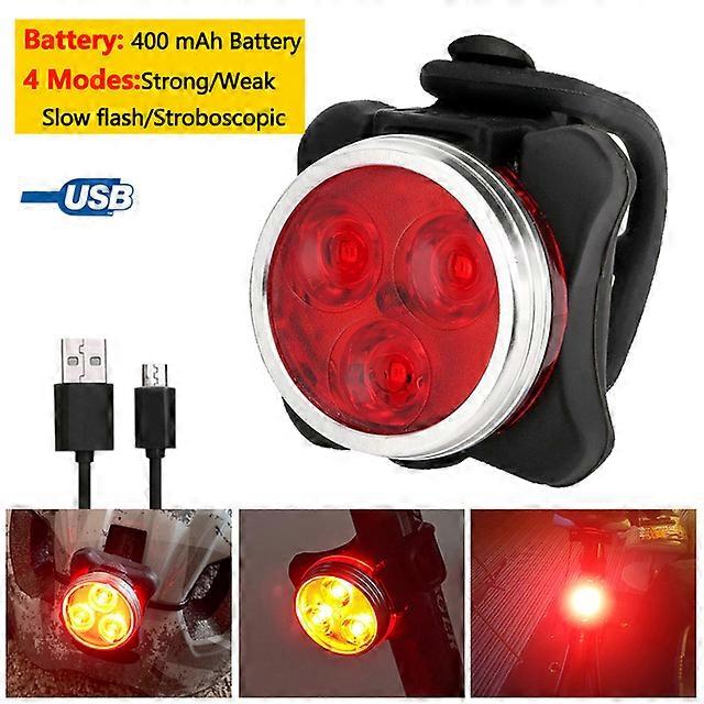 Bicycle Parts Cycling Bicycle Front Rear Light Set Bike USB Charge Headlight Light MTB Waterproof Taillight LED Lantern Bicycle Accessories