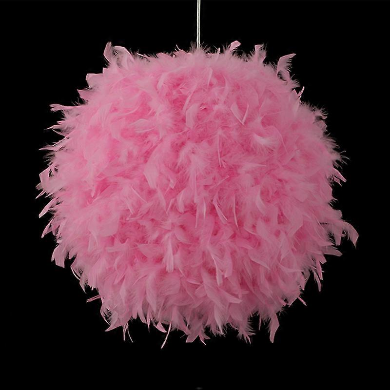 ラウンドフェザーランプシェード天井ペンダント球ライトシェードイージーフィットLED電球