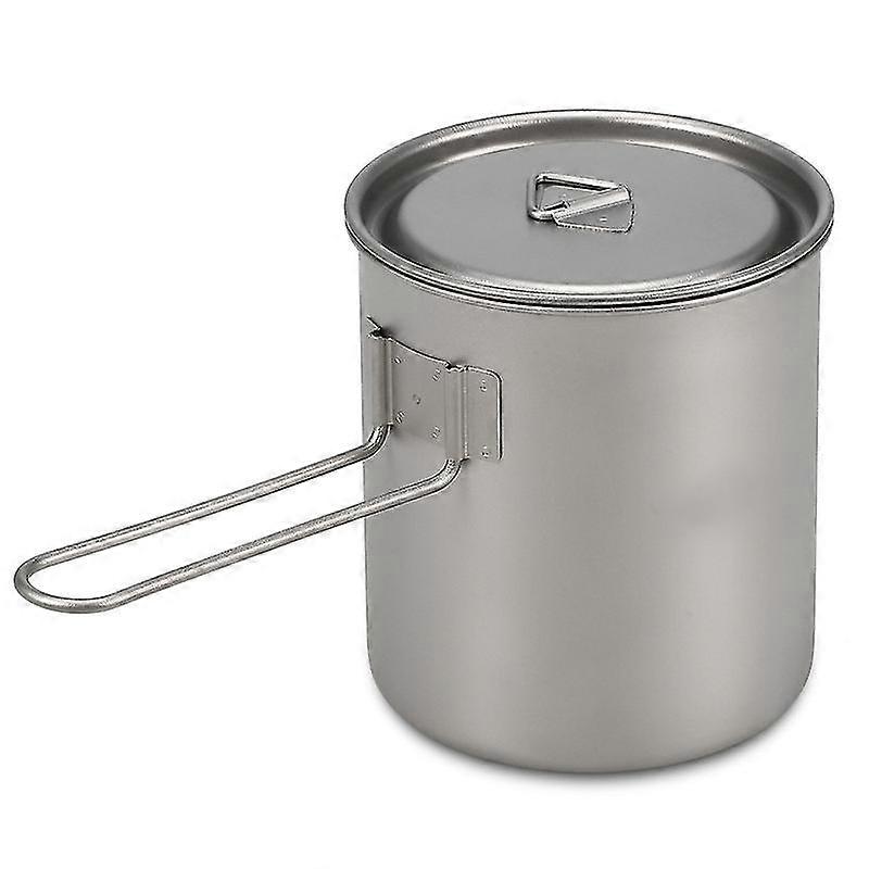 750ml Camping Titanium Pot Water Cup With Detachable Handle