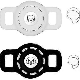Airtag Cat Collar Holder For Apple Air Tag Cat Collar Holder Within 1/2 Inch, Airtag Dog Collar Holder, 2 Pack Airtag