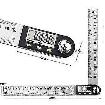 Digital Protractor 0-360,digital Angle Finder 200mm Stainless Steel Digital Angle Rule With Lcd Display For Woodworking Construction Repairing