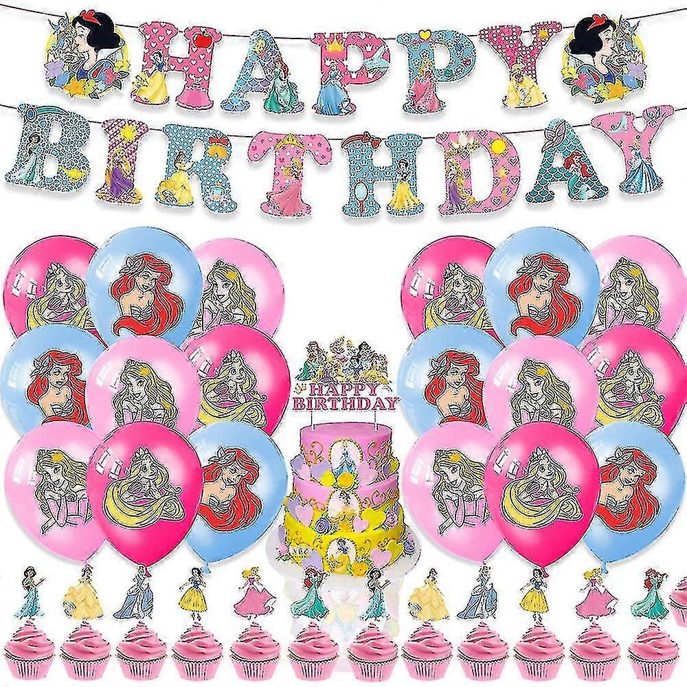 Theme Decorations Balloons Kit Balloons Cake Toppers Set