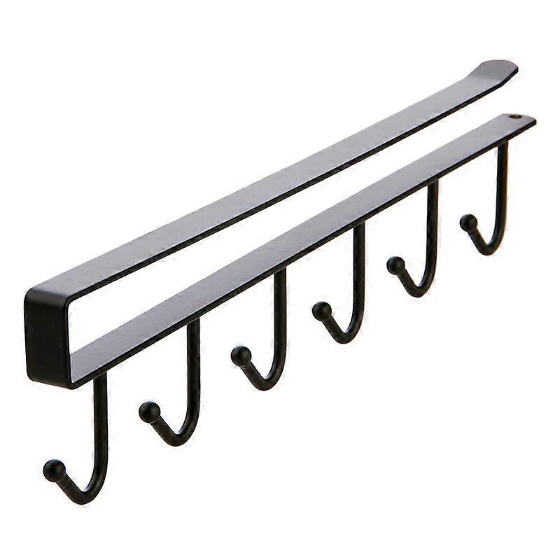 26*6.5cm-Cup hook for shelf for 6 cups - Kitchen cabinet module for 6 cups, Metal