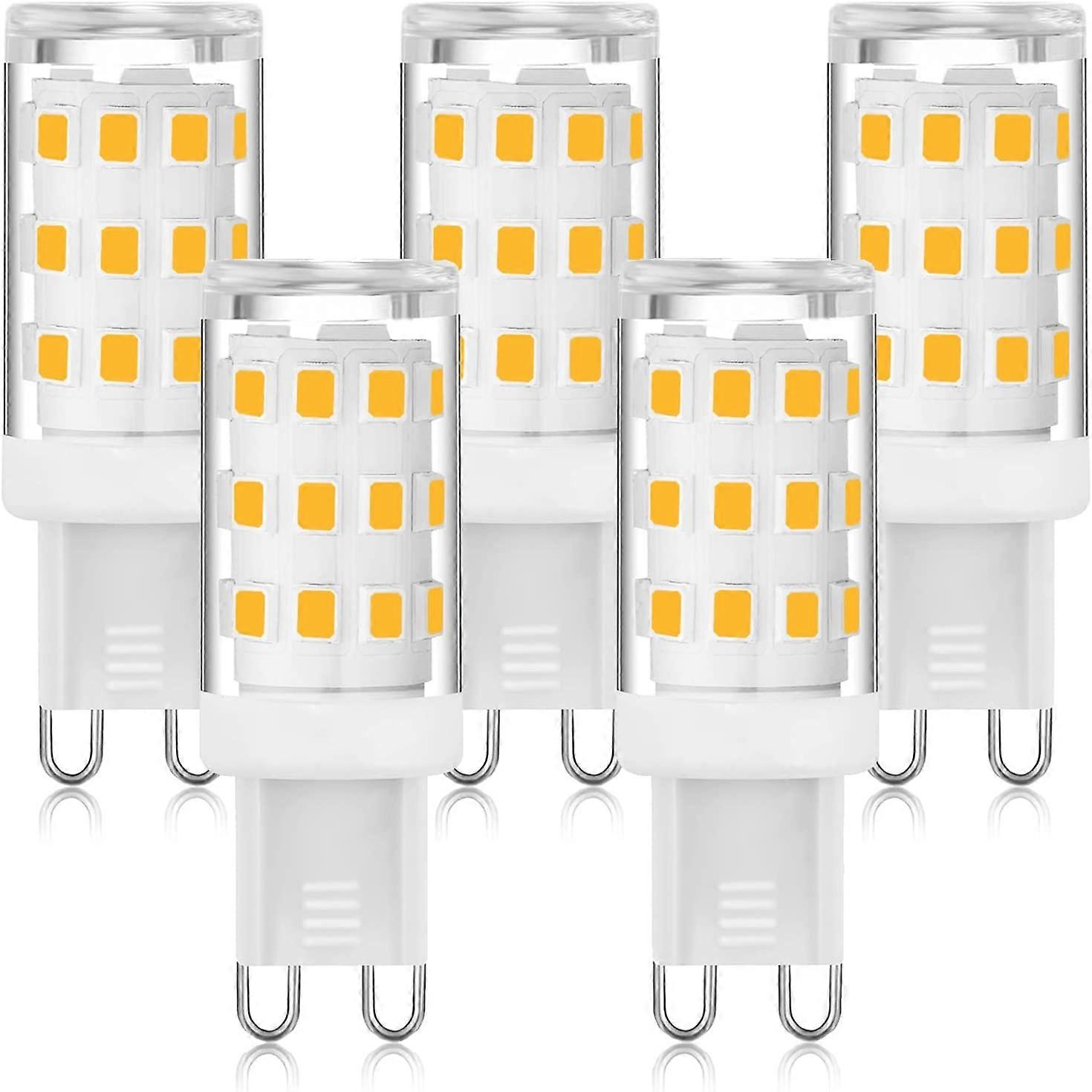 3W G9 LED Bulb 3000K Warm White, Bi-Pin G9 Socket LED Light Bulb (40W Halogen Equivalent), Energy Saving G9 Bulbs for Chandelier, No Flicker, Not Dimm