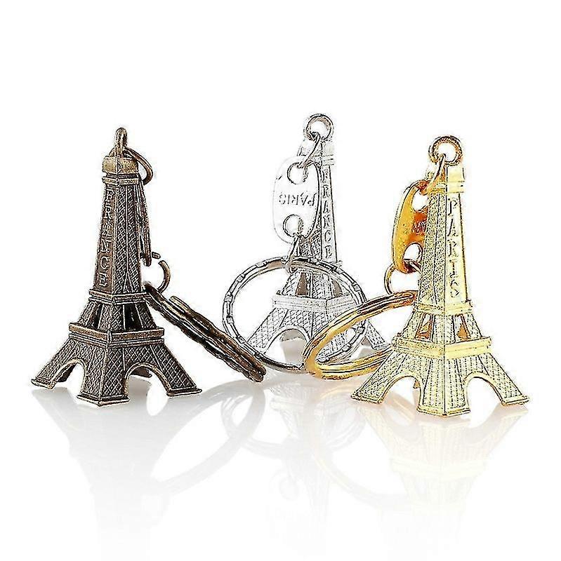 12 kpl Eiffel-tornin avaimenperä retro-avaimenperä miniavaimenperä riipus riipuksen koristeet