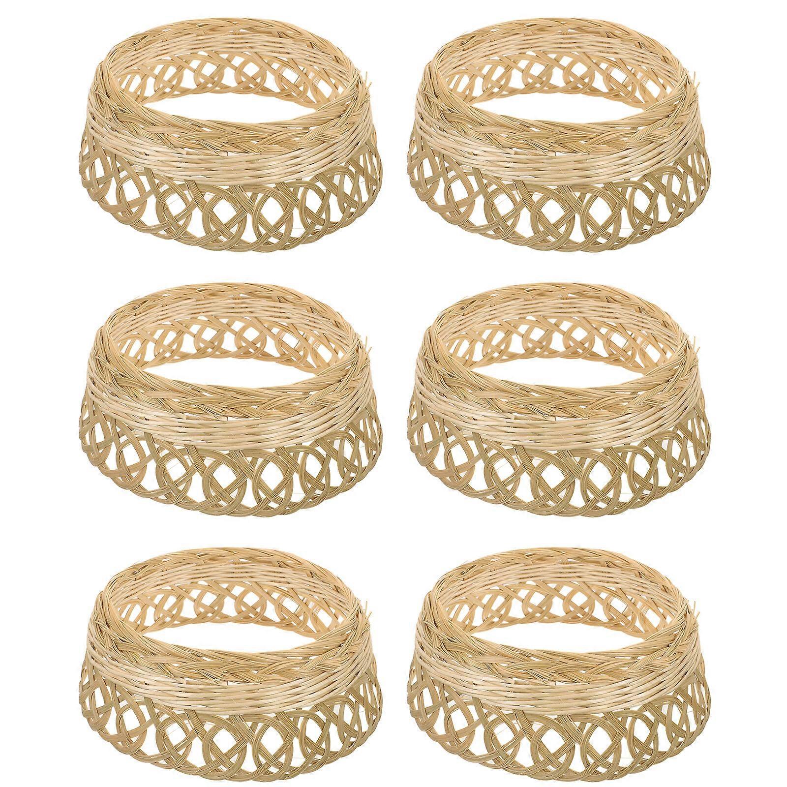 6pcs Farmer Hat Inner Loop Diy Rice Hat Support Ring Loop Bamboo Hat Inner Support Holder