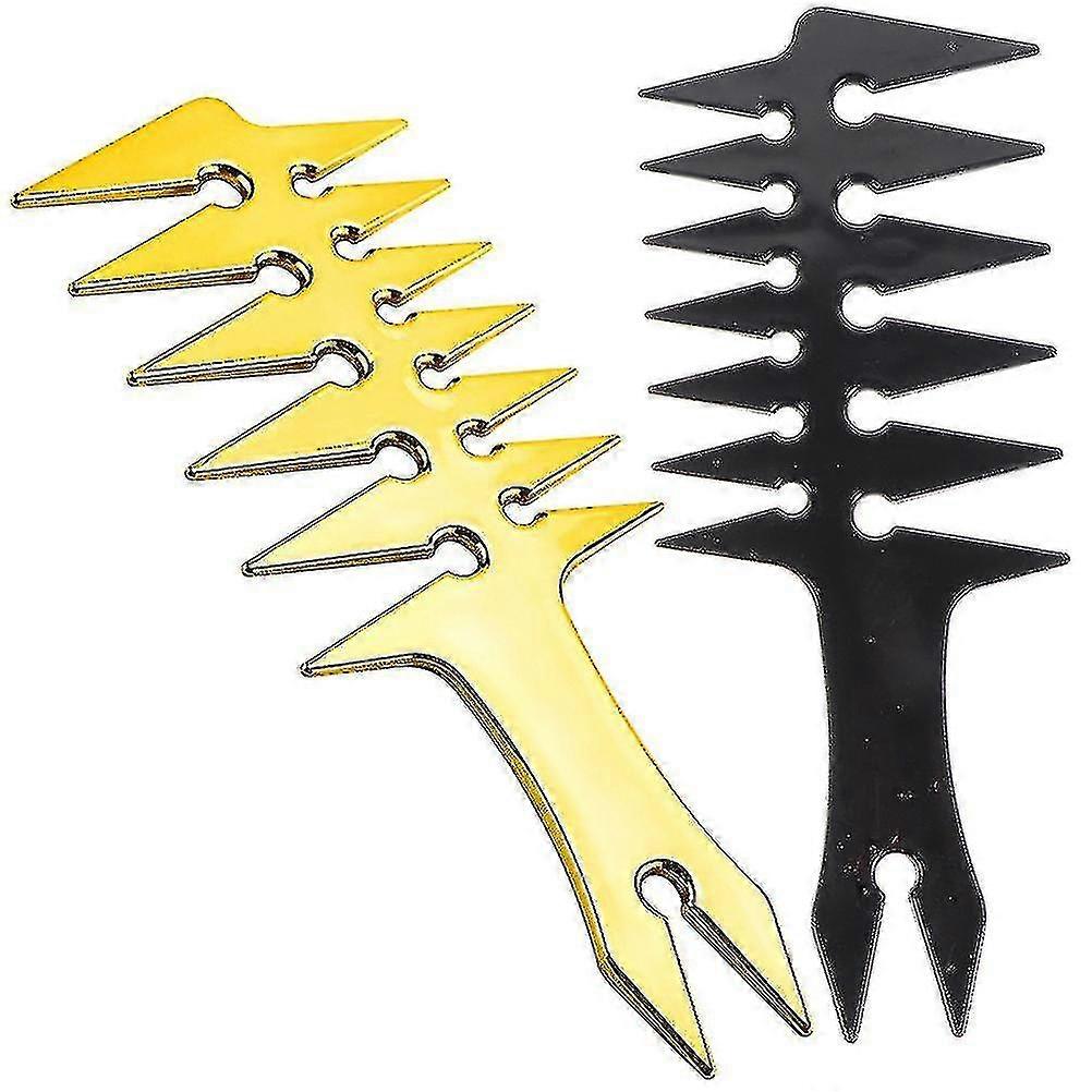 2pcs Hair Styling Combs Retro Hairdressing Combs Multi-function Hair Salon Combs - MXBC