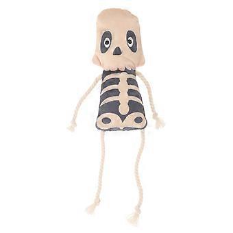 Cat Catnip Toy Interactive Cat Plush Toy Plush Fabric Pet Toy Chewing Skull Shaped Catnip Toy