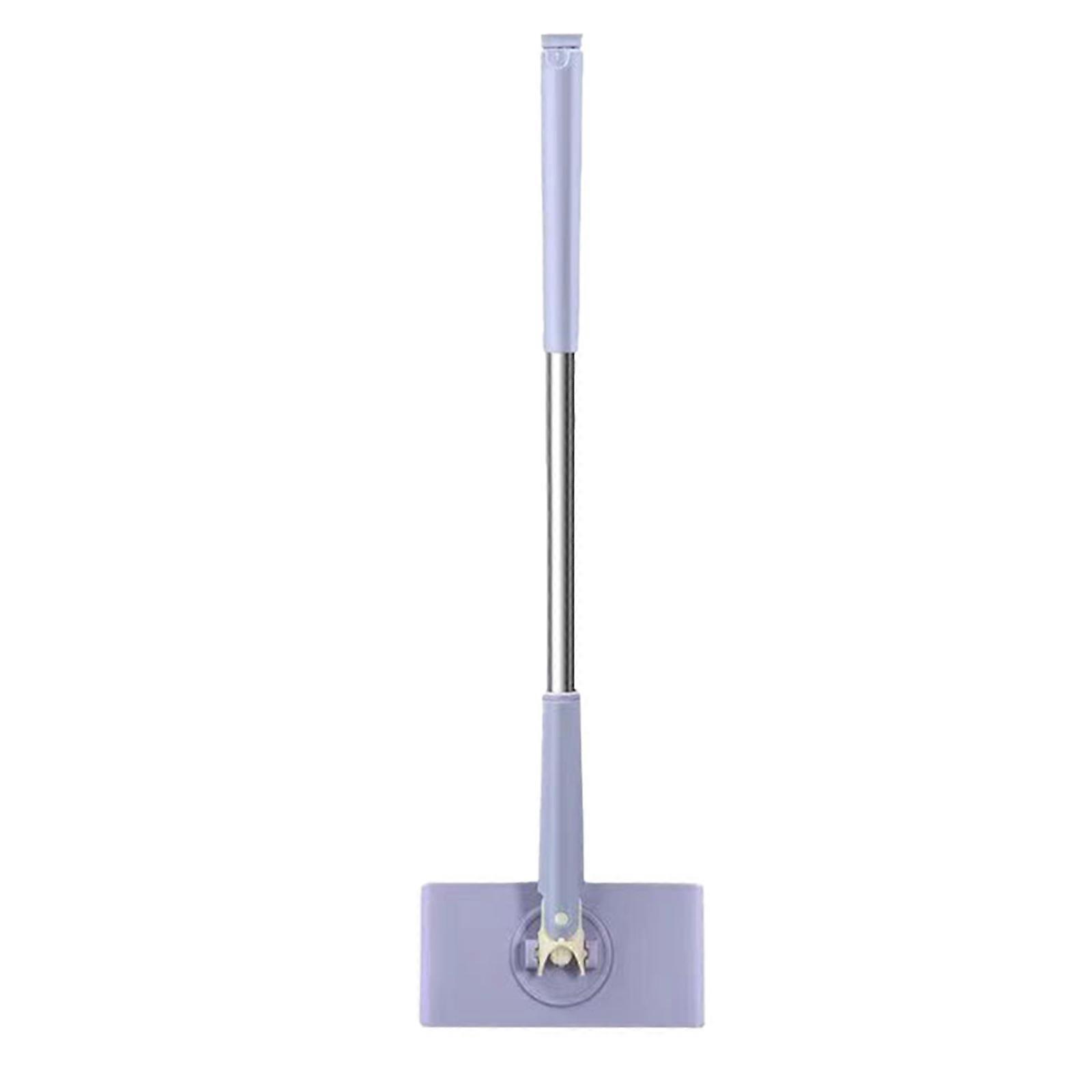 Automatic Cloth Changing Mini Mop, Hands-Free Mini Mop Compatible with Face Towels, Hands-Free Mini Mop with 360Rotating Head, Push-Pull Handle Design