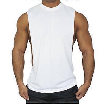 Men Muscle Tank Vest Summer Sports Fitness Gym Sleeveless Top T-Shirt Tee