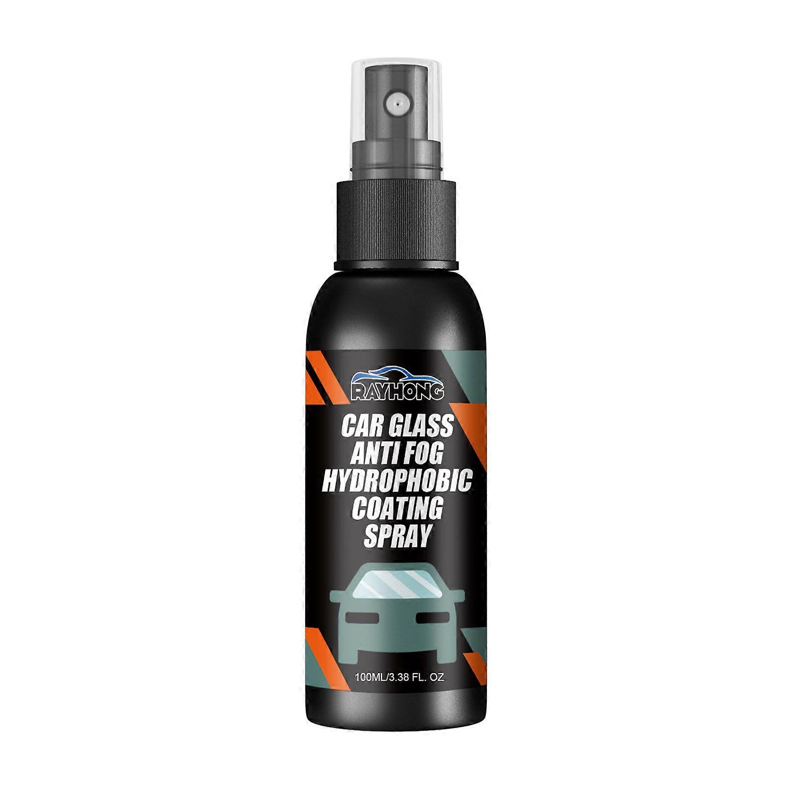 100ML Car Windshield Spray Clear Vision Long-lasting Effect Rearview Mirror Visibility Enhancer Car Glass Waterproof Anti Fog Coating Agent Spray
