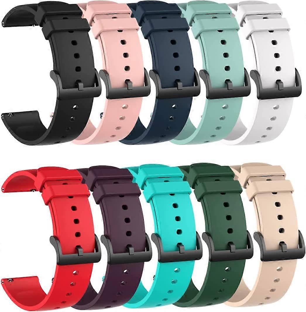 Replacement Soft Silicone Watch Strap Compatible with Michael Kors Access Gen 4 MKGO (6-Pack)