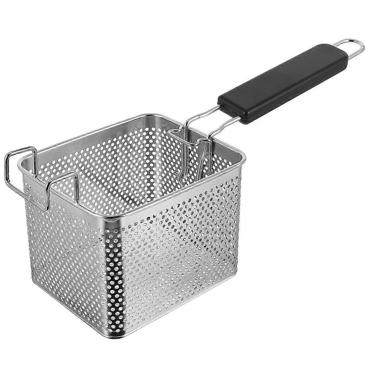 Luftfilter Quadratische Fritteusenkörbe Heißluftfritteuse-Körbe Mini-Chip-Korb Fritteuse-Korb
