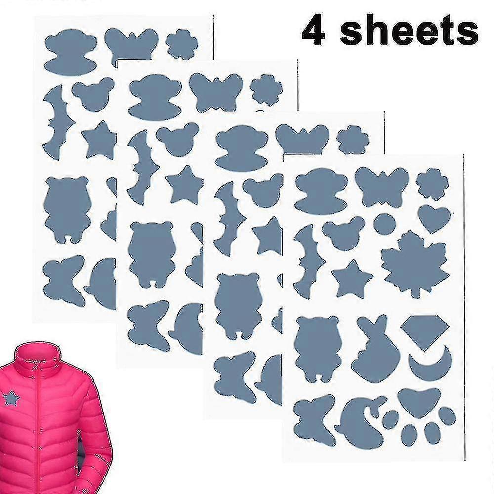 4 Sheets Down Jacket Repair Patch Self-adhesive Fabric Patches Washable