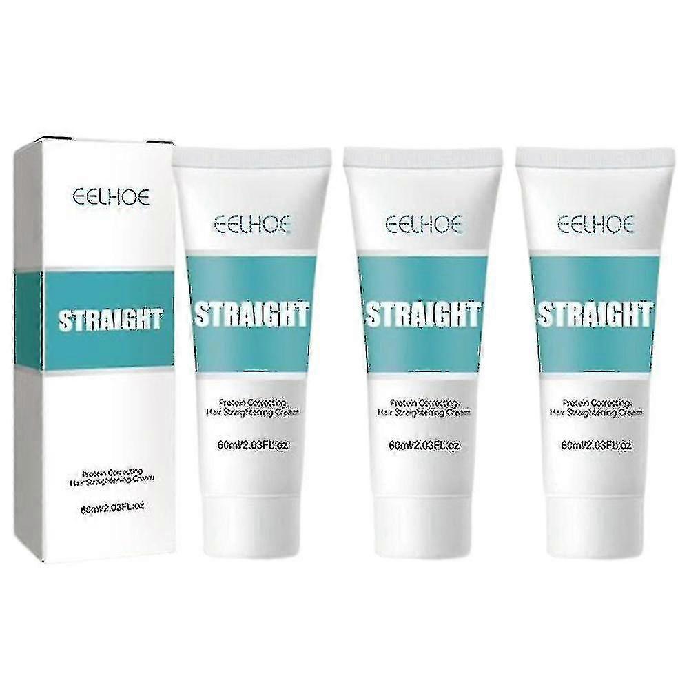 1/2/3 قطع كريم فرد الشعر بروتين دائم تصحيح الشعر استقامة كريم