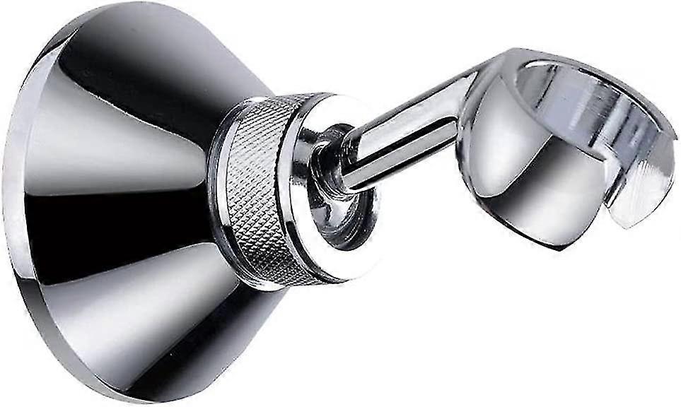 For Adjustable Shower Head Hand Shower Holder Bracket Chrome Bracket Wall Mount Clamp Silver