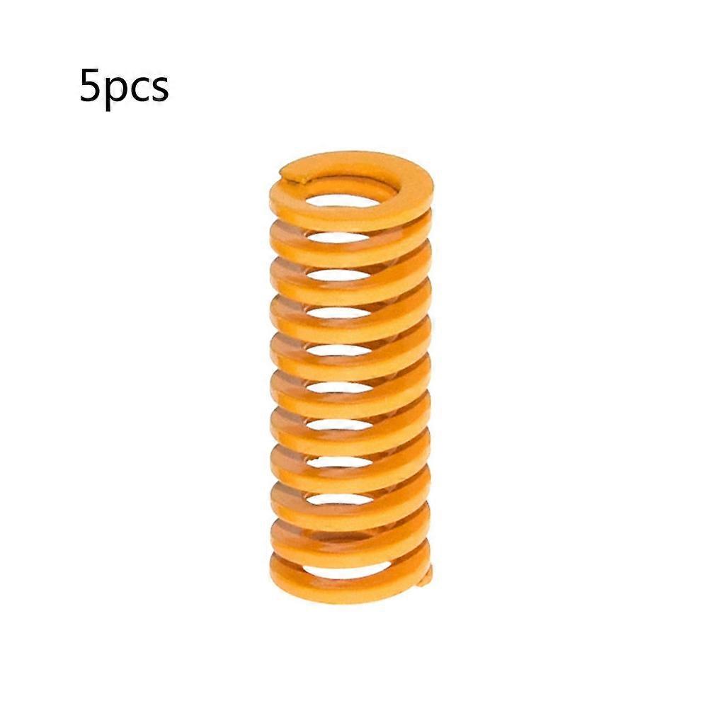 10mm OD 25mm Long Light Load Compression Mould Die Spring Yellow Compression